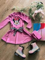 Βελουτέ Φόρεμα Minnie – Λιλά