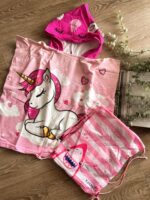 Πόντσο Unicorn Με Τσάντα