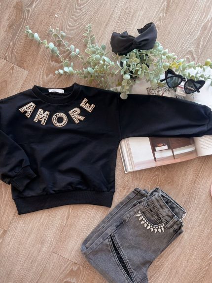“Amore” Μπλούζα – Μαύρο