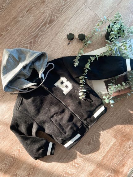 Κολεγιακό Jacket – Μαύρο