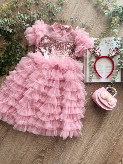 Aurelia Dress- Ροζ