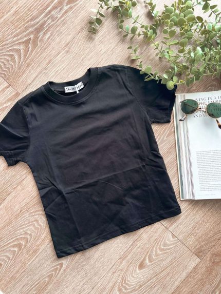 Basic T-shirt Μαύρο