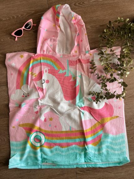 Πετσετα poncho unicorn