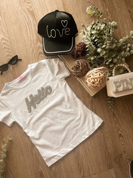 Hello T-shirt λευκό