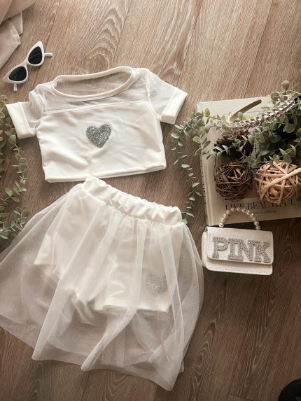 Paloma hearts set λευκό