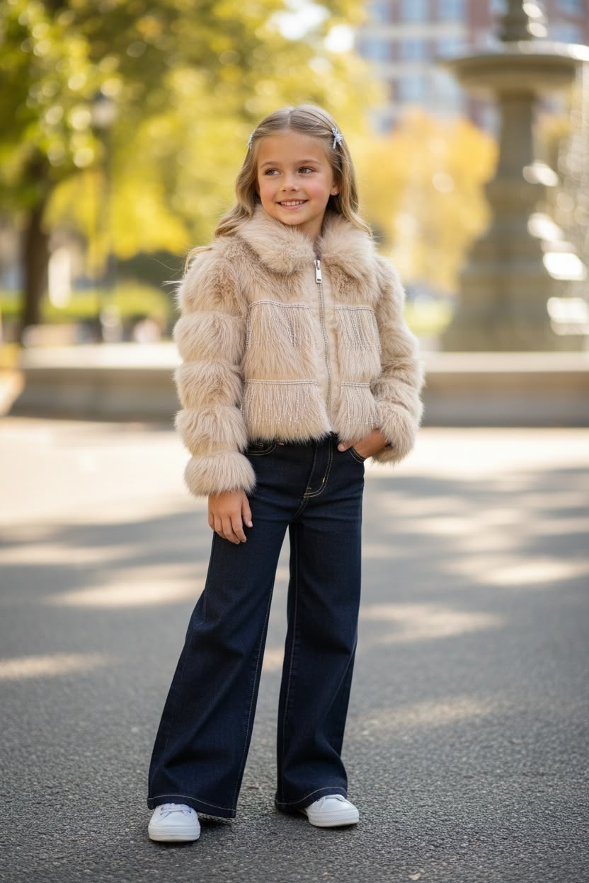 jhgf Oliver wide leg Jean - Παιδικό Τζιν Παντελόνι Wide Leg για Κορίτσια - Image 1