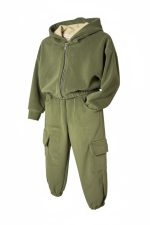 Cozy Fleece Cargo Set - Σετ Φόρμας Fleece με Ζακέτα και Cargo Παντελόνι - Image 2