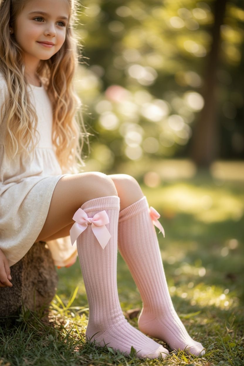 IMG-20251102-WA0002 Bella” Knee Socks – Με Φιόγκο - Image 1