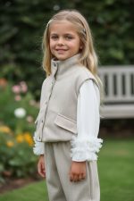 Mila” White Velvet Blouse - Βελούδινη μπλούζα με τούλι - Image 2