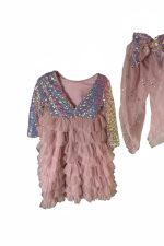 Elsa Sparkle Tulle Dress ροζ -  Φόρεμα με παγιέτες και τούλι - Image 4