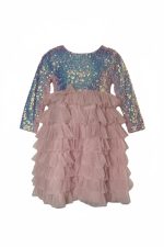 Elsa Sparkle Tulle Dress ροζ -  Φόρεμα με παγιέτες και τούλι - Image 3