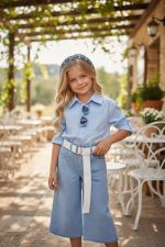 Ivy shine πουκάμισο - γαλάζιο -  Πουκάμισο με Στρας - Image 3