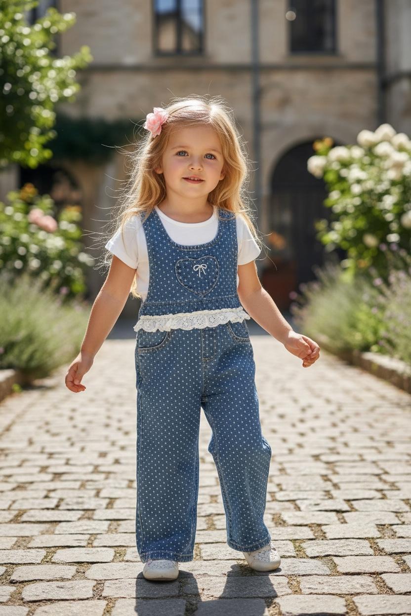 WhatsApp Image 2026-01-30 at 23.09.43 (5) Lace Bow Denim Set - πουά σετ - Image 1