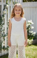 Sunny Lace Set- Παιδικό Σετ με Λευκή Δαντέλα