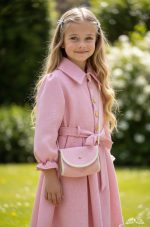 Ivory Grace Dress ΡΟΖ -Κομψό Φόρεμα με Τσαντάκι - Image 2