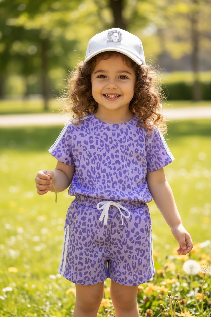 WhatsApp Image 2026-04-20 at 09.18.29 Purple Leopard Sporty Chic Shorts Set - Παιδικό Σετ Leopard με Σορτσάκι - Image 1