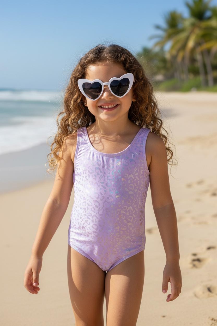 WhatsApp Image 2026-04-20 at 09.18.53 (4) Pink Wild One-Piece- παιδικό ολόσωμο ροζ μαγιώ animal print - Image 1