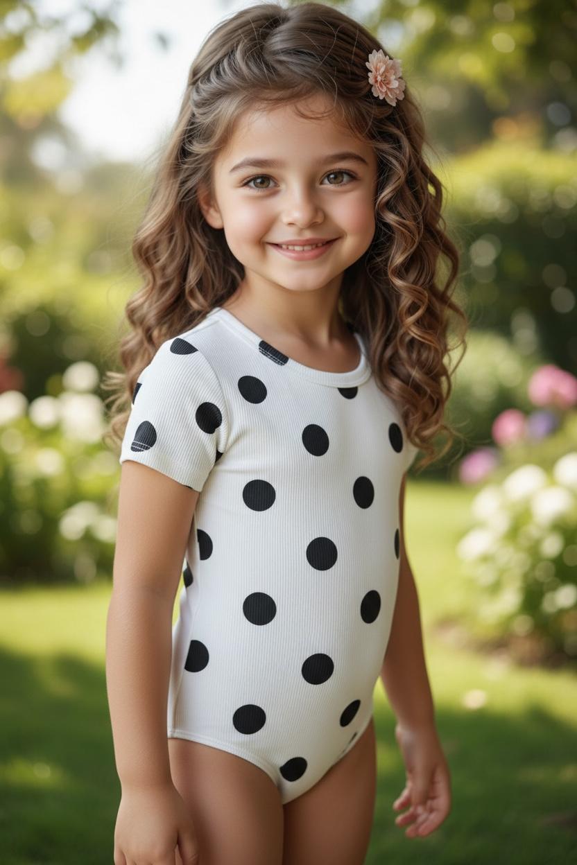 WhatsApp Image 2026-05-19 at 11.38.23 (3) Dotty Rib Bodysuit - Παιδικό Πουά Ριπ Κορμάκι Κοντομάνικο - Image 1
