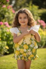 Lemon Breeze Set - Παιδικό Καλοκαιρινό Σετ Lemon με Σορτς και Top - Image 3
